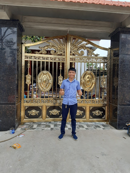 Cổng Inox Màu tại Nghệ An